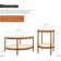 Ensemble de 2 tables basses en verre