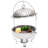 4.76Qt Round Stainless Steel Chafing Dish Warming Tray With Lid-90701284