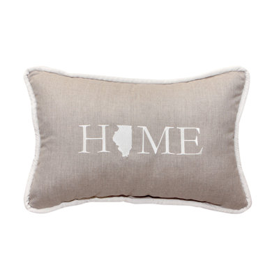 Embroidered Sunbrella® Outdoor Throw Pillow