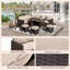 Ensemble de meubles de patio 7 pièces avec housse imperméable-633903639-633903637