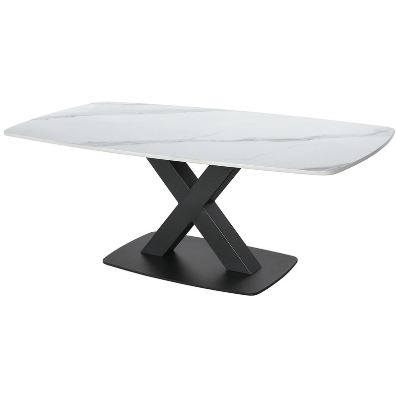 Deptula Pedestal Coffee Table, White