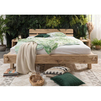 Solid Wood Storage Bed