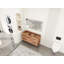 Meuble-lavabo autoportant 48 po seulement, porte d'armoire à fermeture douce et 4 tiroirs, emballage KD