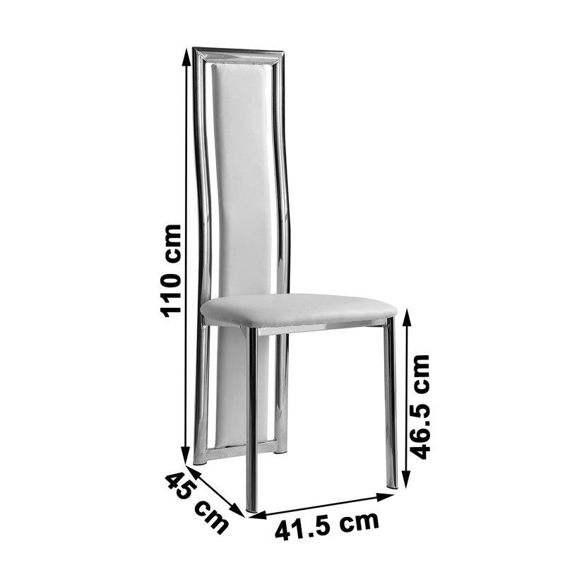 46.5cm H Upholstered Side Chair, Ivory