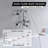 3 Handle Bathroom Clawfoot Tub Faucet with Diverter-64610311