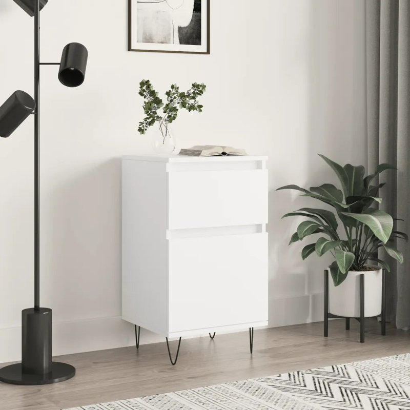 Fereol 1 - Door Rectangle Accent Cabinet, White