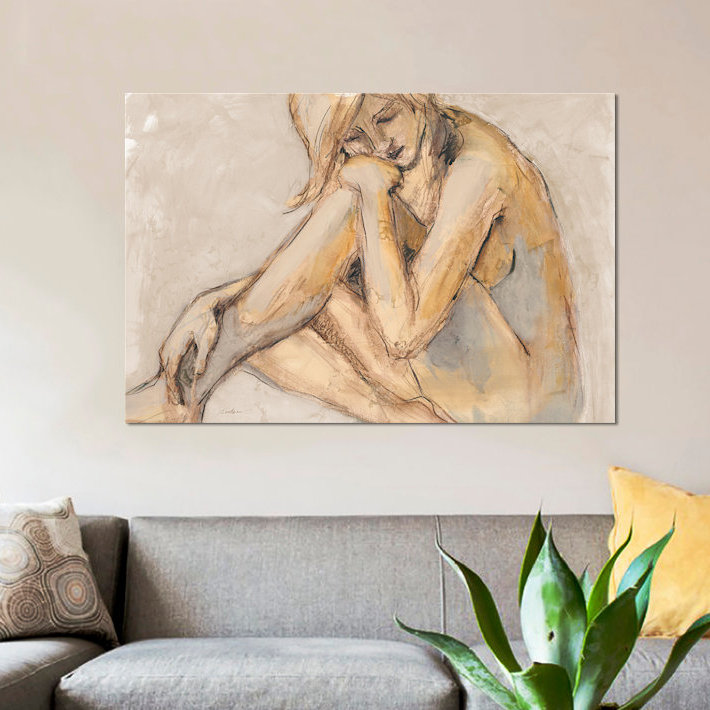 «Laying Low II» par Liz Jardine - impression sur toile tendue, H 12 po x l 18 po x P 1,5 po, Pas de tapis, Toile tendue