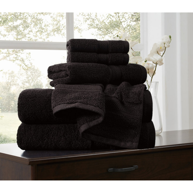  Regal Plush Towel Sets, Espresso