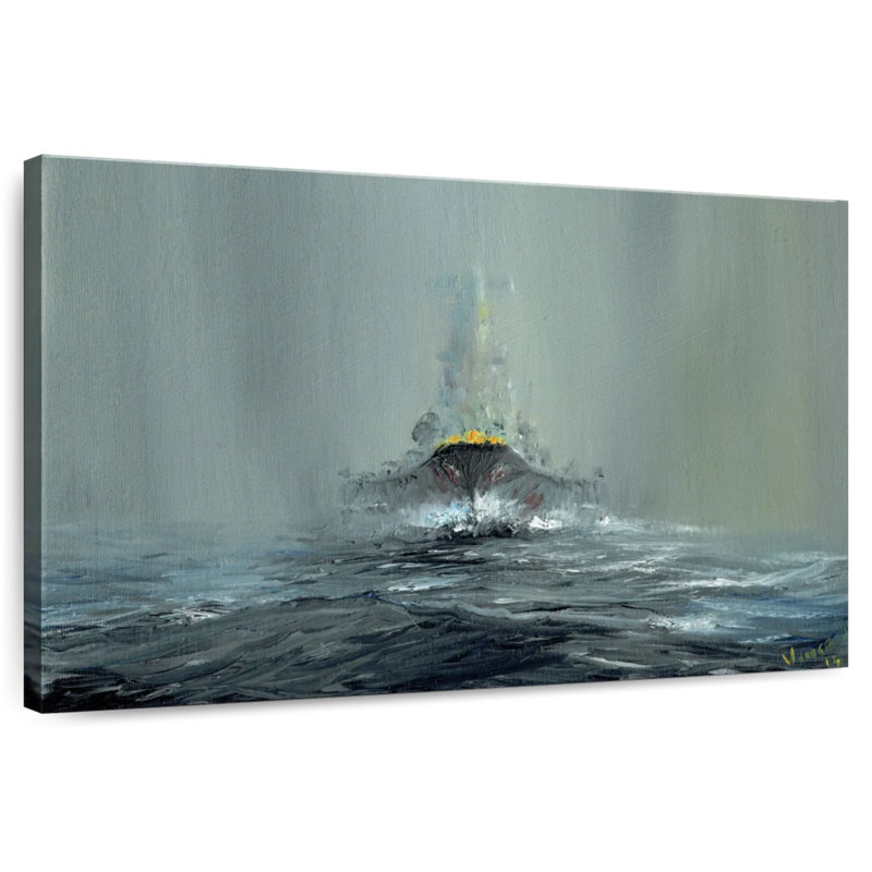 Mait Battleship Yamato 1945, 34" H x 51" W
