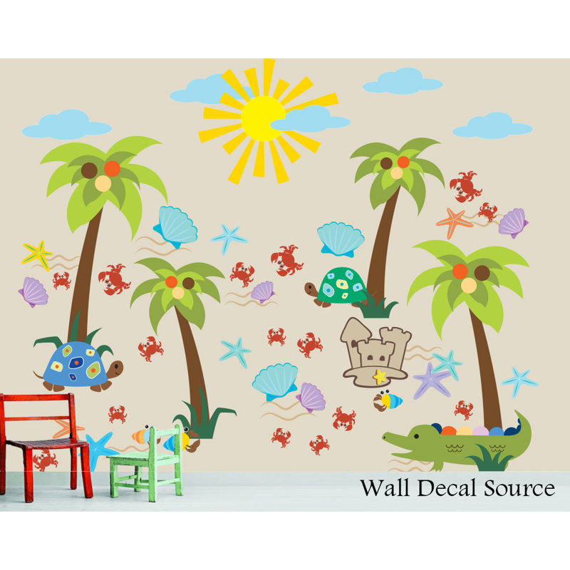 Plants & Flowers Non-Wall Damaging Wall Decal, Scheme B