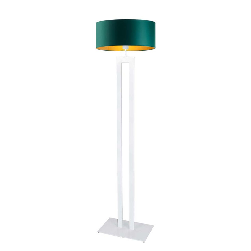 Sallee 162cm Traditional Floor Lamp, White, Green