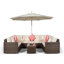 Yancey 5 Seater Rattan Corner Sofa Set