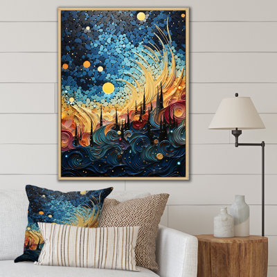 «Sky Celestial Mosaic Landscape II», reproduction d'art sur toile