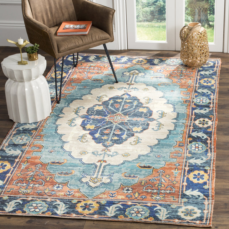 Amanda Hand Loomed Performance Geometric Rug, Rectangle 4' x 6'