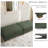 Maelina Upholstered Green Square Corduroy Ottoman with Solid Wood Legs, Ottoman Modular Part For Sectional Sofa-714554406