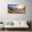 Landscape Mountain Meadow Sun - No Frame Print on Glass