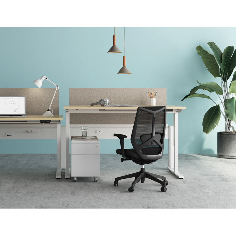 Ignite Ergonomic Mesh Task Chair with Lumbar Support, Pneumatic Lift, Adjustable Seat Depth, Black