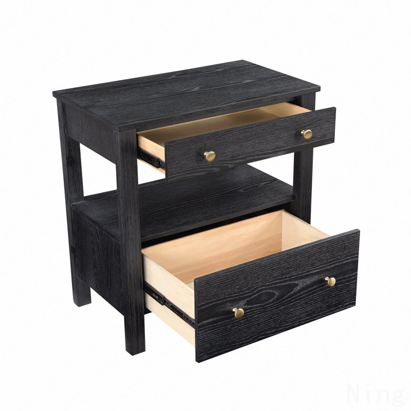 Table de chevet 2 tiroirs