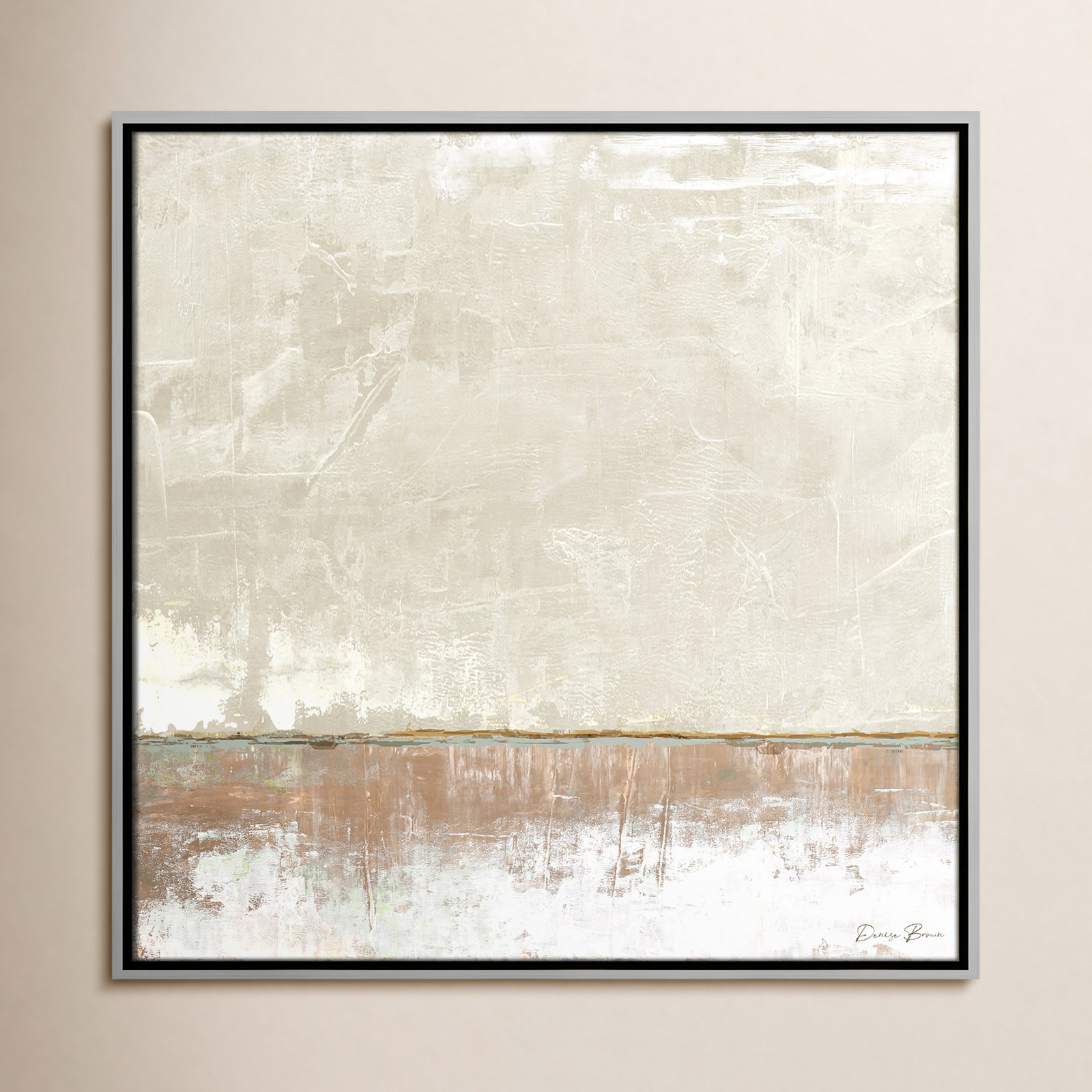 Delevan "Better Days II" Print, 25.5" H x 25.5" W, Silver