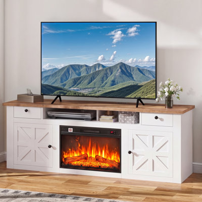 Meuble télé 70 po avec foyer électrique Rosan