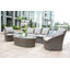 Spinner Outdoor Oval Coffee Table