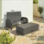 Canapé inclinable convertible 3 en 1, lit de jour d'extérieur en osier, lit de jour en rotin