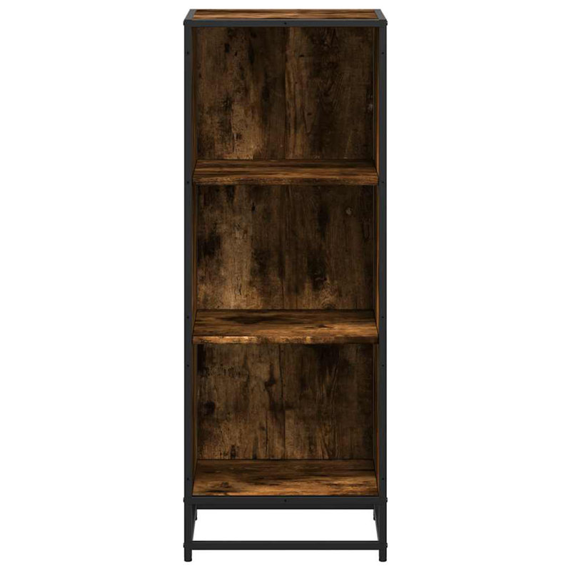 Borough Wharf Bookcase Engineered Wood, Smoked Oak, 107.5cm H x 40cm W x 35cm D