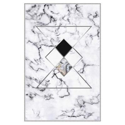 Premium Hall Carpet (3.3 x 6.6 ft), 100% Polyester, 0.3 in Pile Height | Antibacterial, Non-Slip PVC Dot Underside, 650 g/m² | Durable Woven Design, 3D Digital Printing, Machine Washable, Ideal for Home Décor