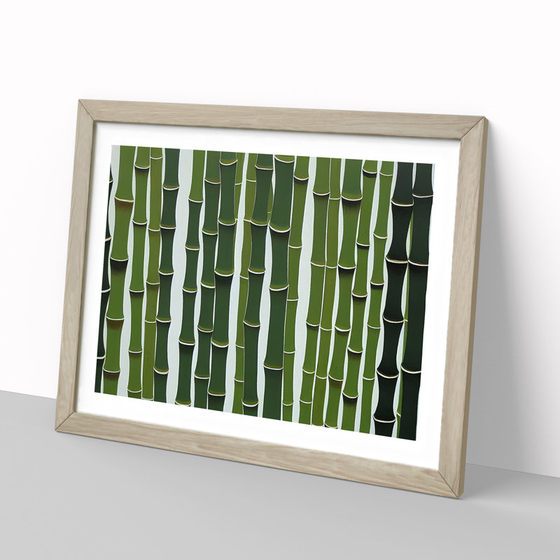 Special Bamboo Forest - Framed Print, 25cm H x 34cm W x 2cm D, Oak