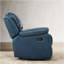 Fauteuil inclinable en cuir bleu marine Charlotte