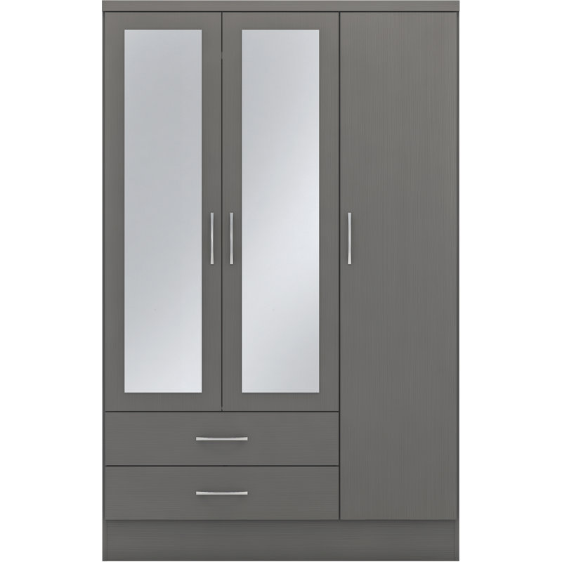 Cascio 3 Door Wardrobe, 3D Grey