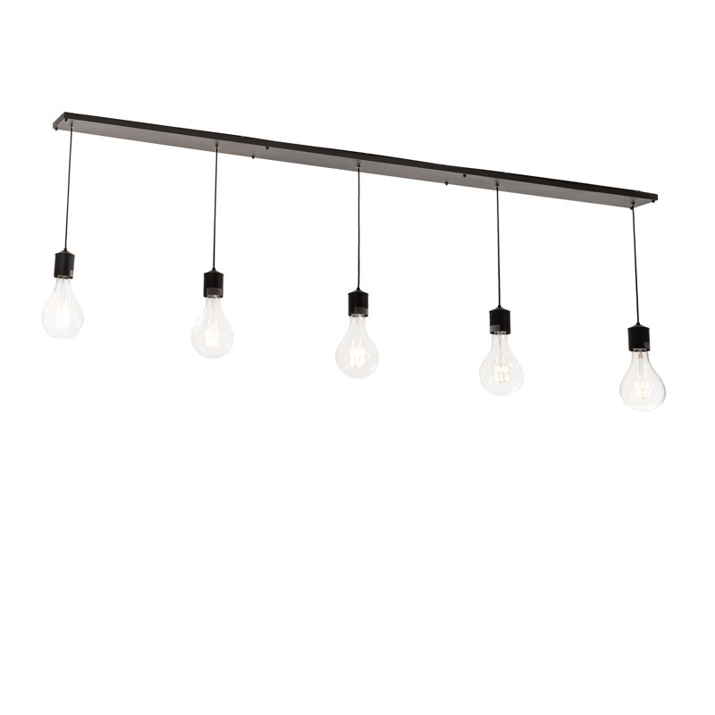 Alva 5 - Light Wrought Iron Kitchen Island Pendant