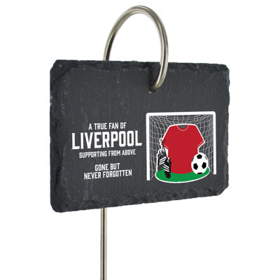 Blynda Liverpool Football Slate Grave Memorial Plaque