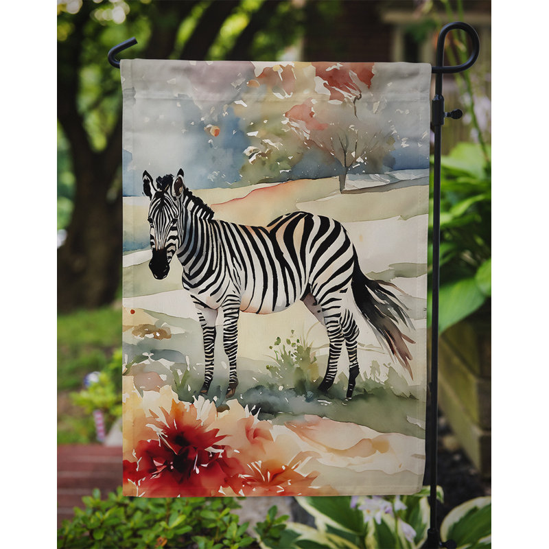 Drapeau de jardin zèbre