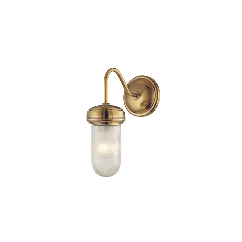 Jewett 1 Light Wall Sconce, Polished Nickel