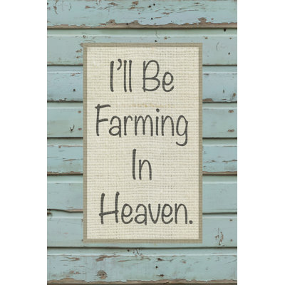 Farm Sentiment I by Alonzo Saunders - Wrapped Canvas Print
