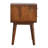 22" Chestnut Solid Wood Two Drawer Nightstand