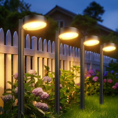 Black Low Voltage Solar Powered Integrated LED Pathway Light -  LETMY, HG00215_2