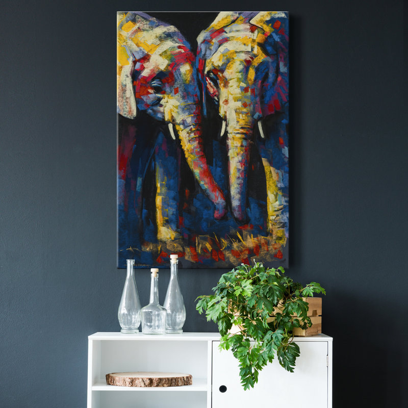 Reproduction d’art sur toile tendue en Afrique éclatante, H 48 po x l 32 po x P 1 po