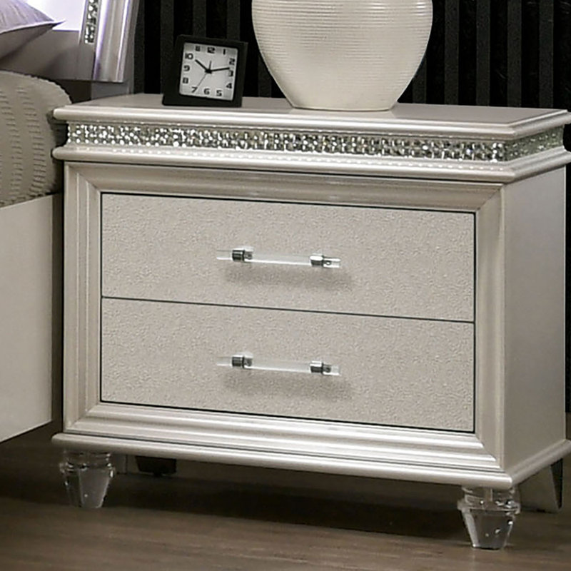 Table de chevet 2 tiroirs Kaleesha