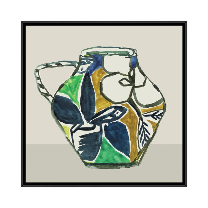 Picasso Vase II - reproduction d'art murale - toile encadrée, H 26 po x l 26 po, Toile à cadre flottant sans passe-partout