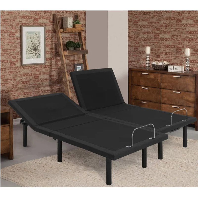 Basehor Adjustable Bed Base with Massage System, Zero Gravity, USB Ports, Wallhugger, Wireless Remote, Queen