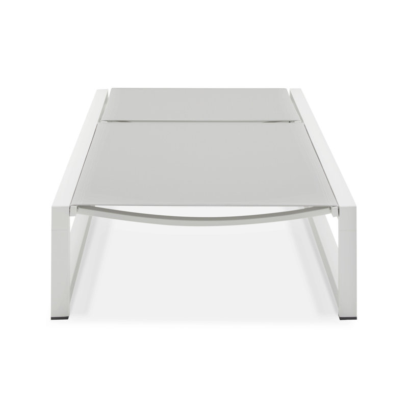 5-Level Adjustable 2-Piece Outdoor Chaise Lounge, 2, White