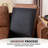 59" Upholstered Loveseat Faux Leather Sofa-1584174912