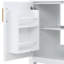 Meuble-lavabo moderne Yelton de 76 cm de large en bois avec lavabo en céramique, rangement à fermeture douce et tablette réglable pour salle de bain-134907691