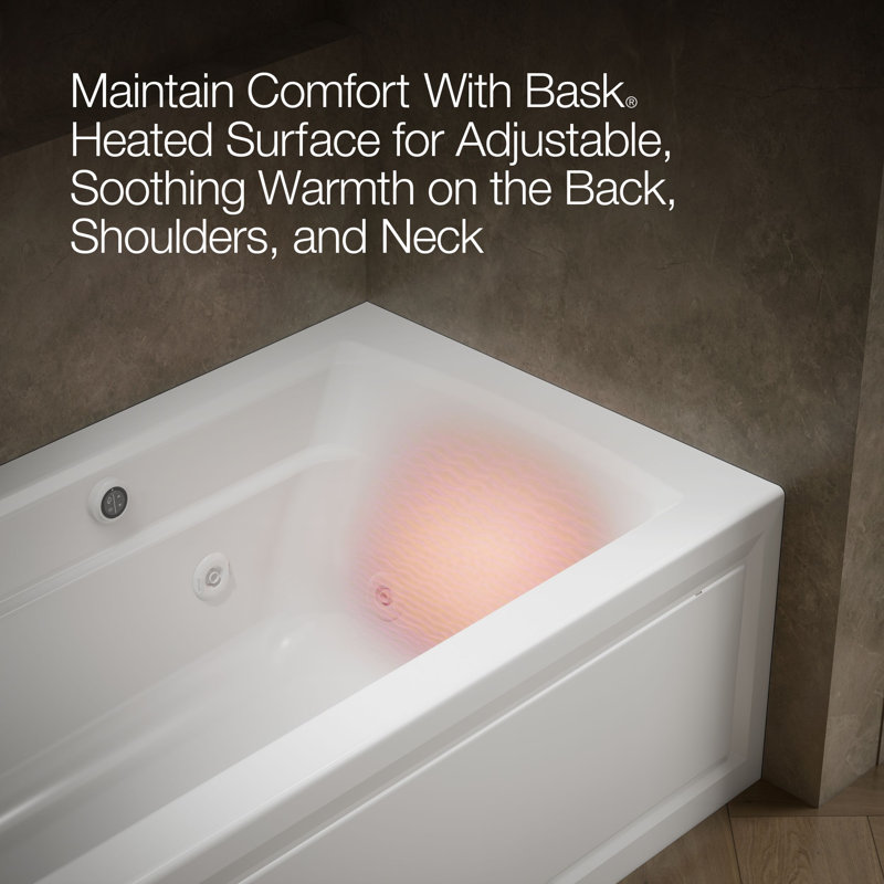 Archer® 60" x 32" Alcove Whirlpool, Left, White