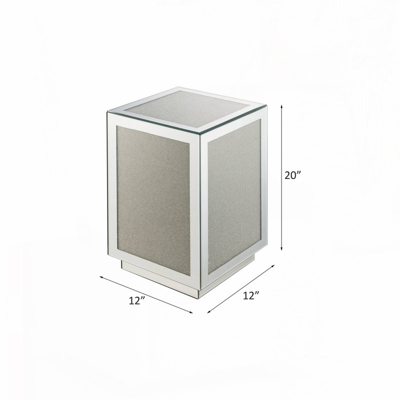 Table d'appoint en miroir