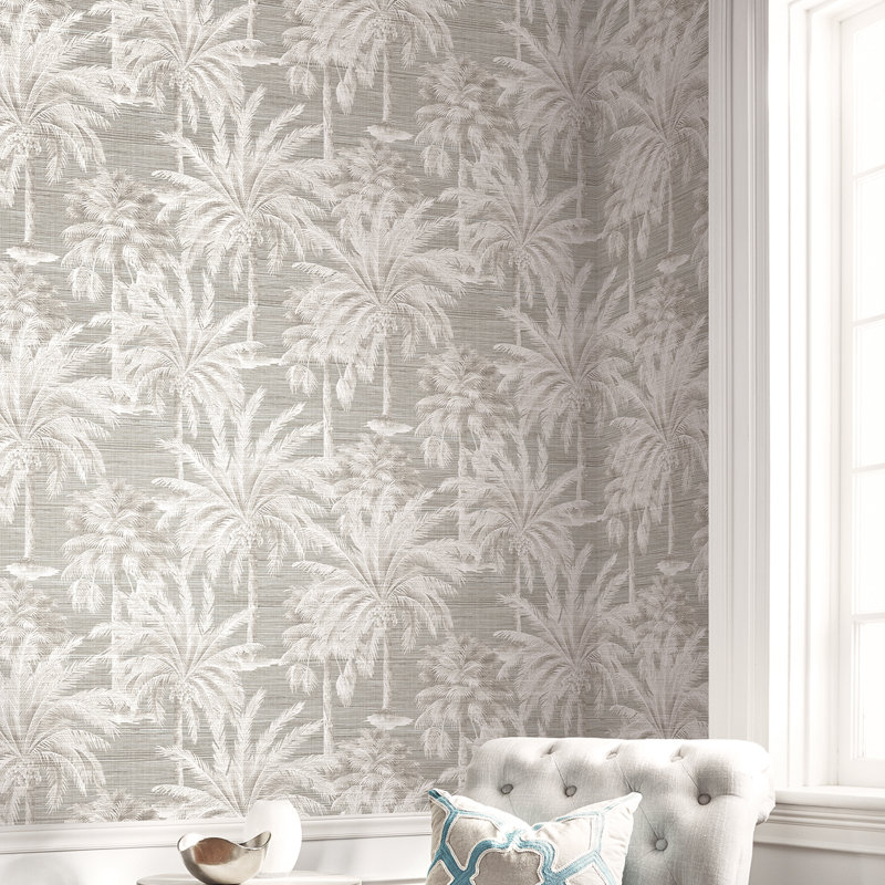 Rouleau de fleurs Paonia, Gris