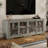 66'' W Solid Wood TV Stand Storage Credenza With Sliding Glass Doors-1386389789