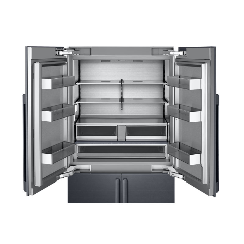 42" Panel Ready Counter Depth French Door 23.5 cu. ft. Smart Energy Star Refrigerator with Steel Cool
